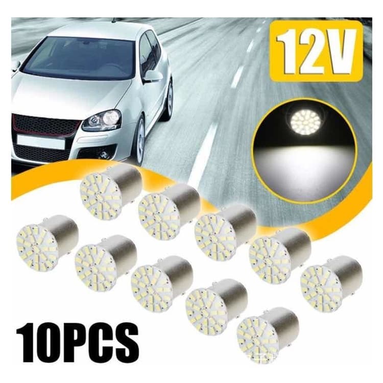 Kit 10 Lâmpada 1 Pólo 22led Luz De Ré Freio Ou Pisca P21w 115622