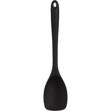 Espátula Fechada Raspadora Silicone Utensílio Cozinha Multiuso 28cm Preto -  Mundiart