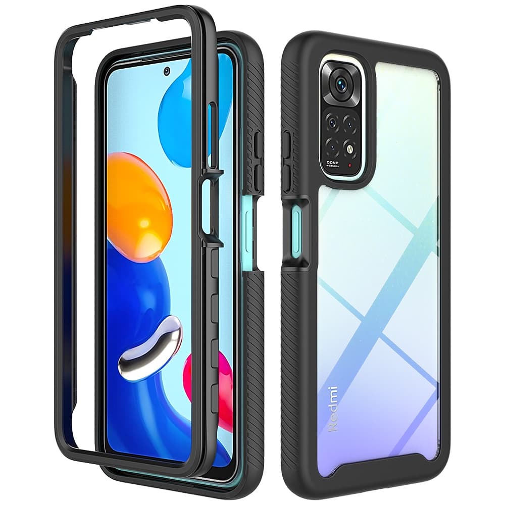 2 Em 1 Caixa Híbrida Resistente Armadura Anti-Impacto Para Xiaomi Redmi Nota 11 11S 11 Pro 5G 10 10S 10 9a TPU Capa