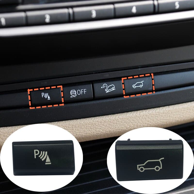 Interruptor De Controle Do sensor De Radar De Ré Para Assistência De Carro , Botão P Traseiro , Capa Adequada BMW X5 E70