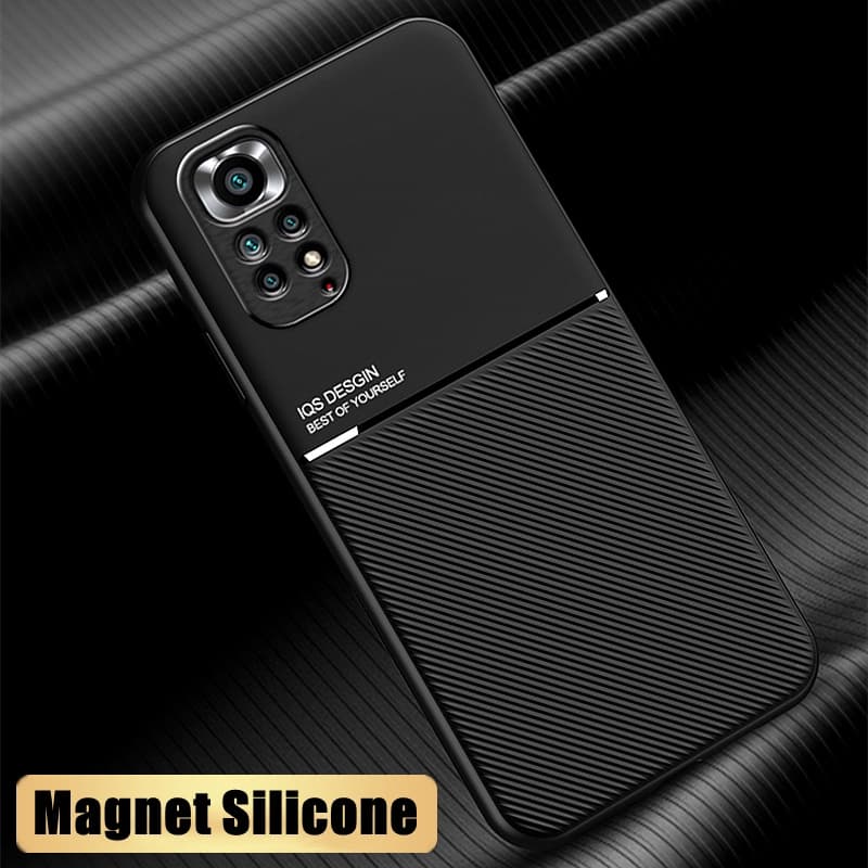 Capa Magnética Para Xiaomi Redmi Nota 11 10 9 8 Pro 5 7 8T 11S 10S 9S 10T 9T 7A 8A 9A 9AT 9C NFC 10C De Silicone Anti-Impacto