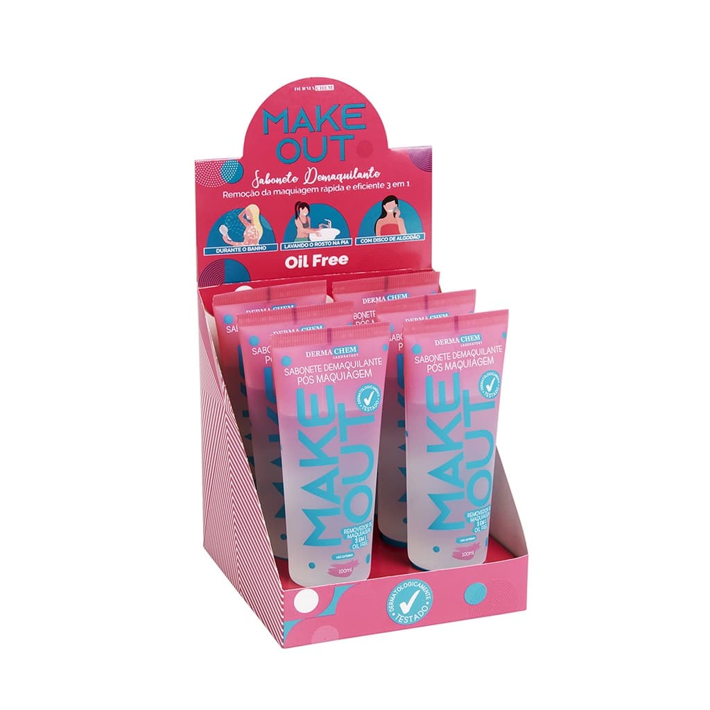 Sabonete Demaquilante Make Out - Box com 6 Unidades - Dermachem 100ml cada