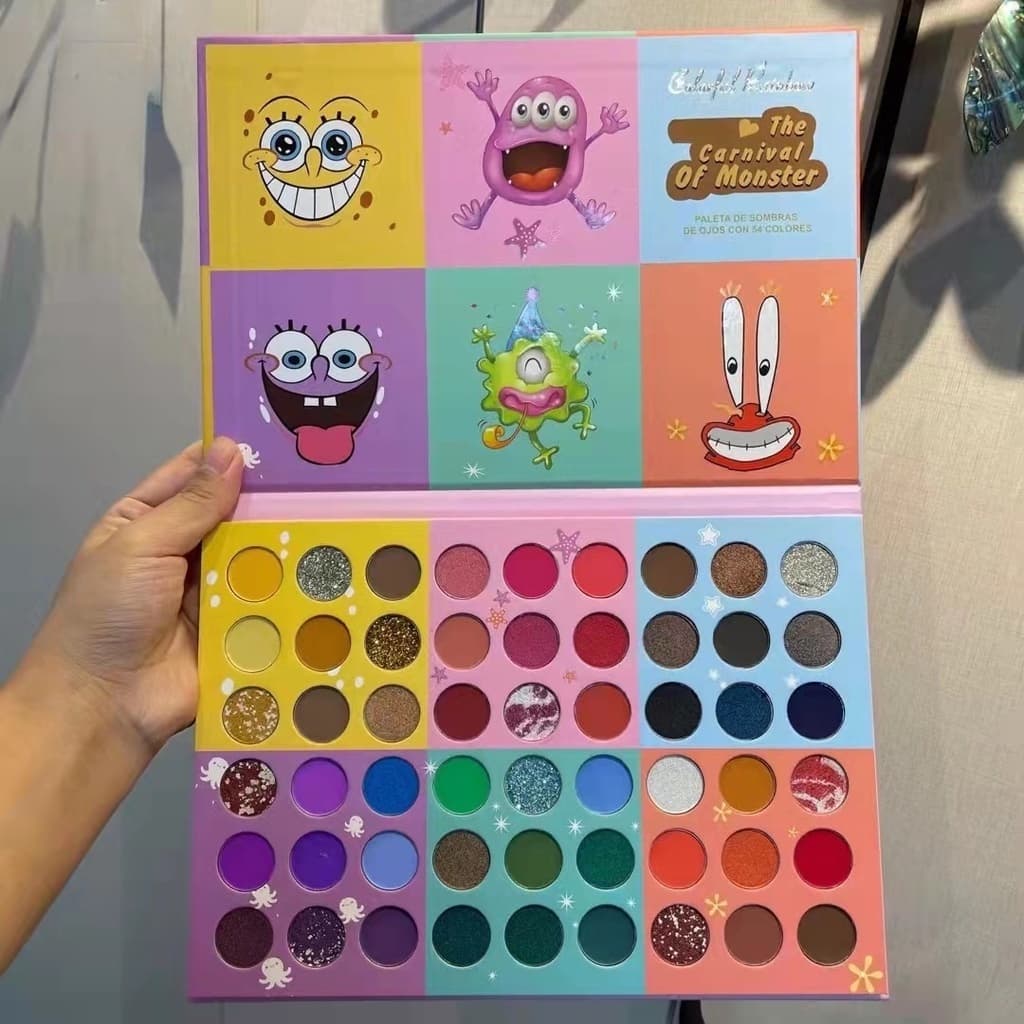 Paleta De Maquiagem Preferida 54 Cores Sombra De Olho Com Glitter Perolado Matte Sequin Eyeshadow Multicolor COS