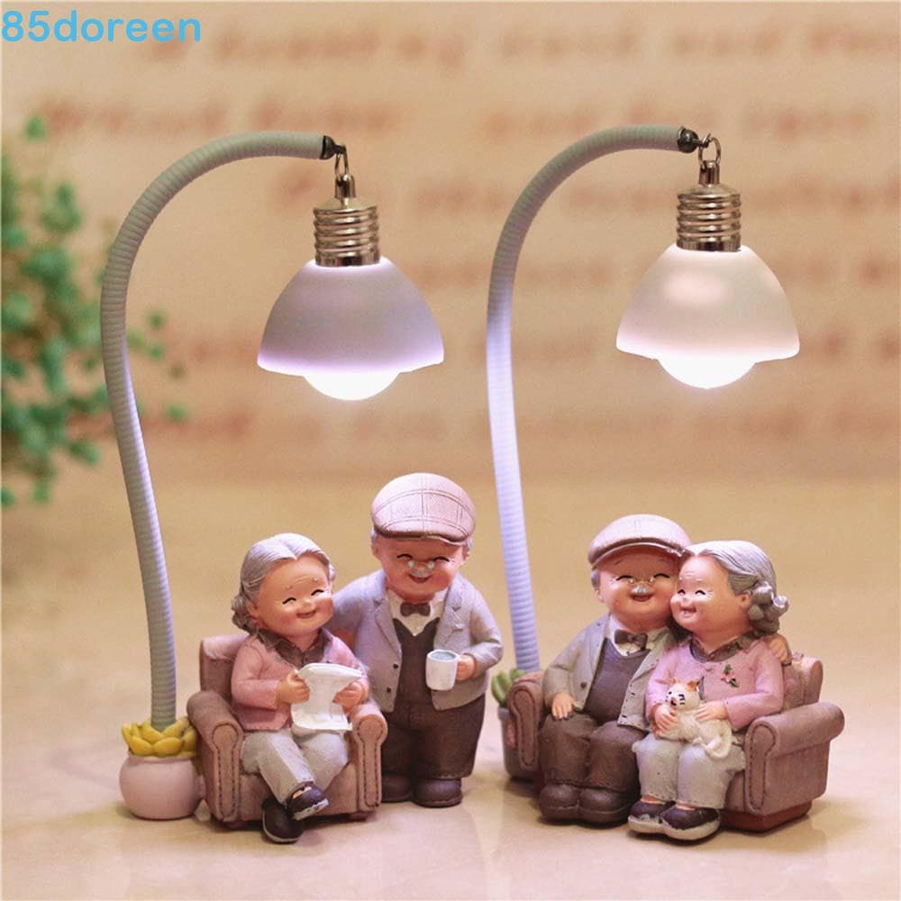 DOREEN1 Avós Modelo De Sala De Estar DIY Sweety Ornamentos Dourados Figurino De Amantes De Casamento