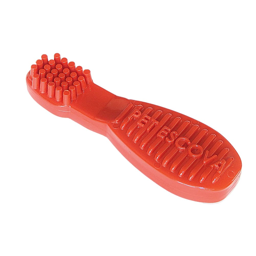 Mordedor de Nylon p/ Cães Pet Games Pet Escova Vermelha P