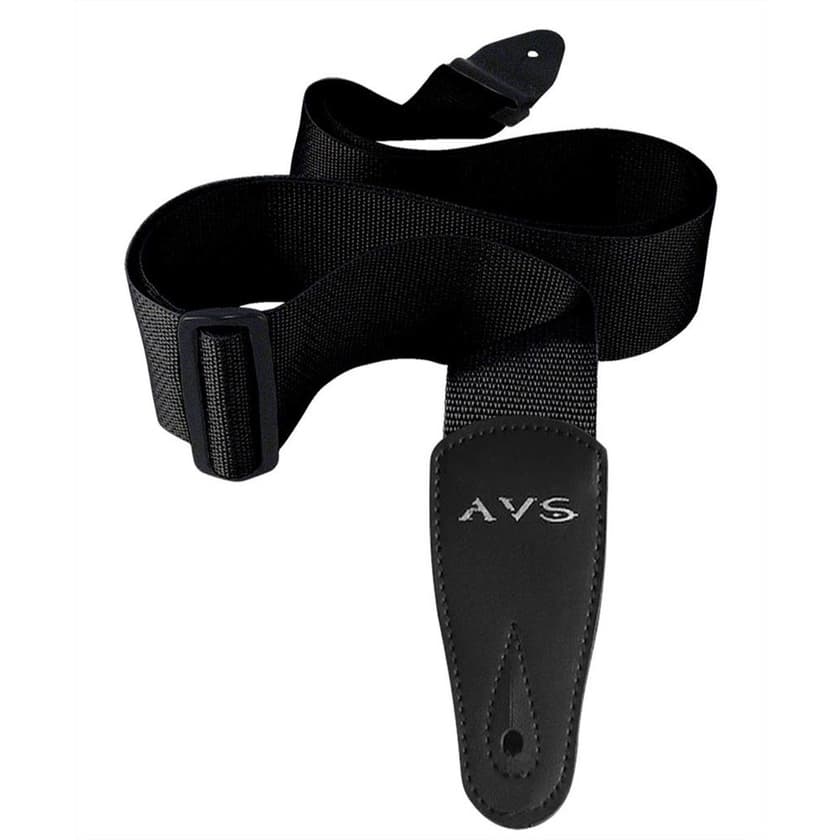 Correia Alca Preta Para Instrumentos Musicais Violao Contra Baixo Guitarra