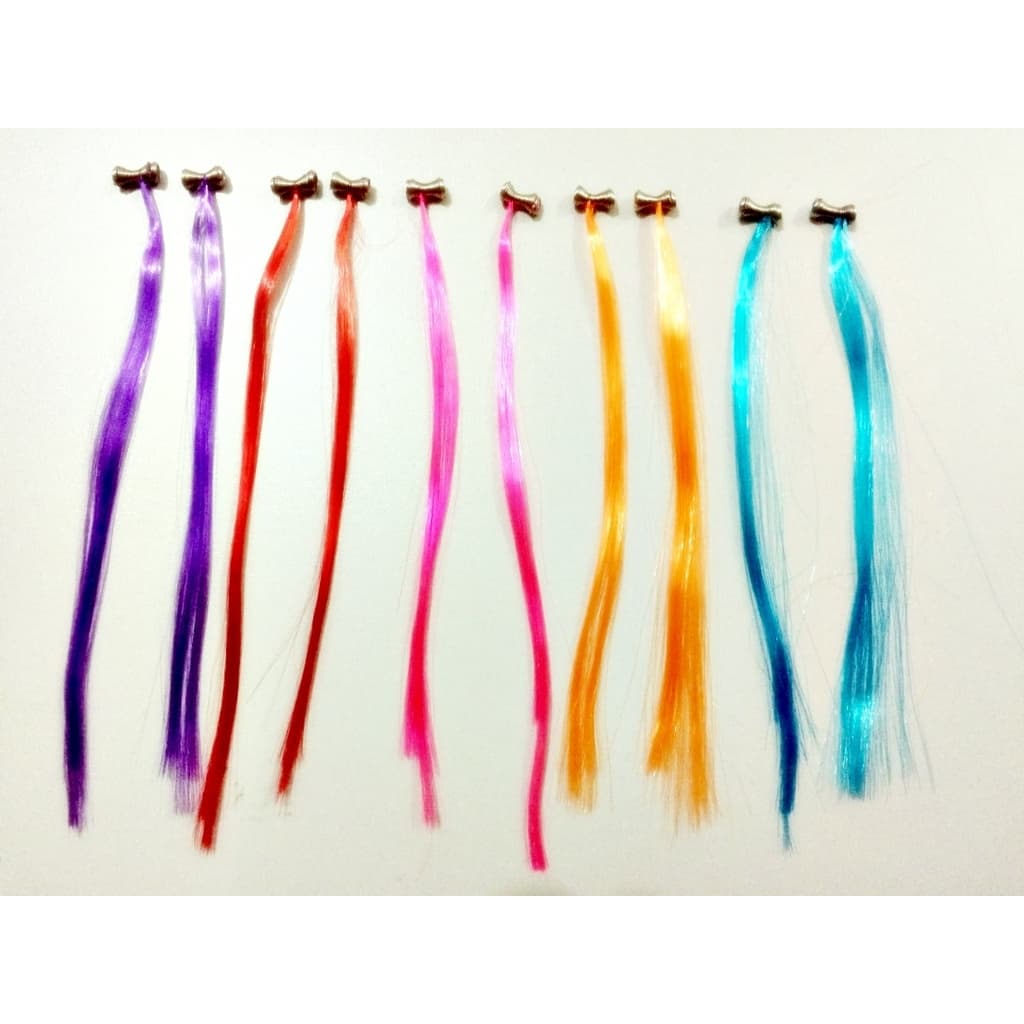 Mechas De Cabelo Coloridas - Pct C/ 10 Unidades