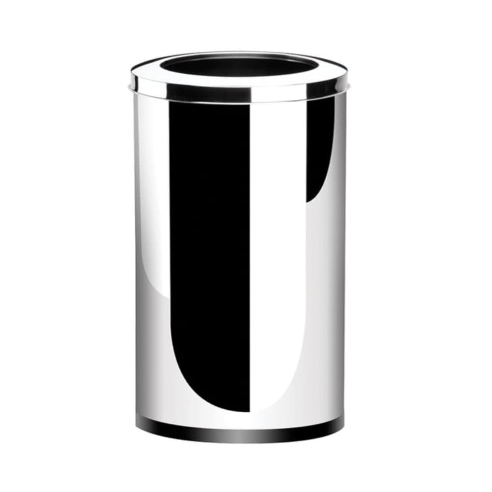 Lixeira Com Aro Brinox Decorline 64 Litros Aço Inox