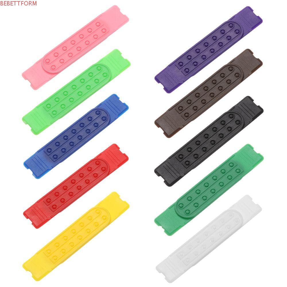 BEBETTFORM 5 Conjuntos Snapback Strap Replacement Clip De Basebol Colorido 14 Furos Fivela De