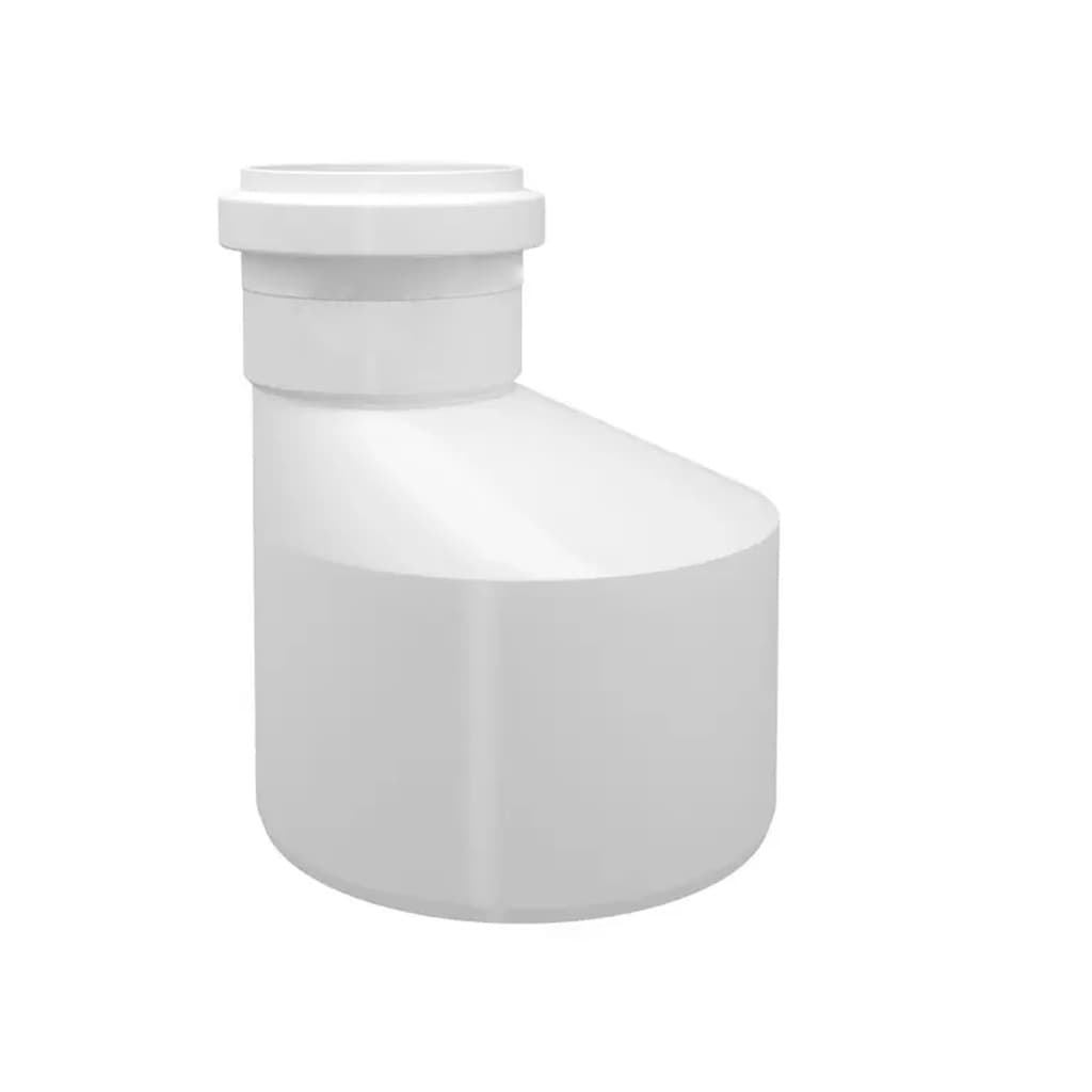 Redução Excentrica 100mm X 75mm Esgoto PVC Branca
