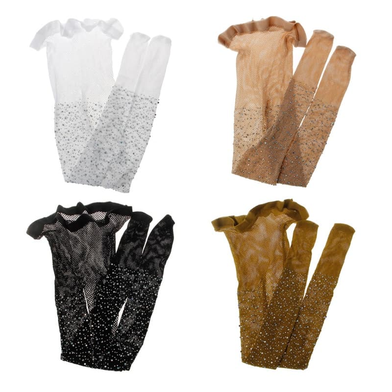 QUICKR Meias Arrastão Meia-Calça Meninas Par Cintura Oca Malha Collants Legging Criança
