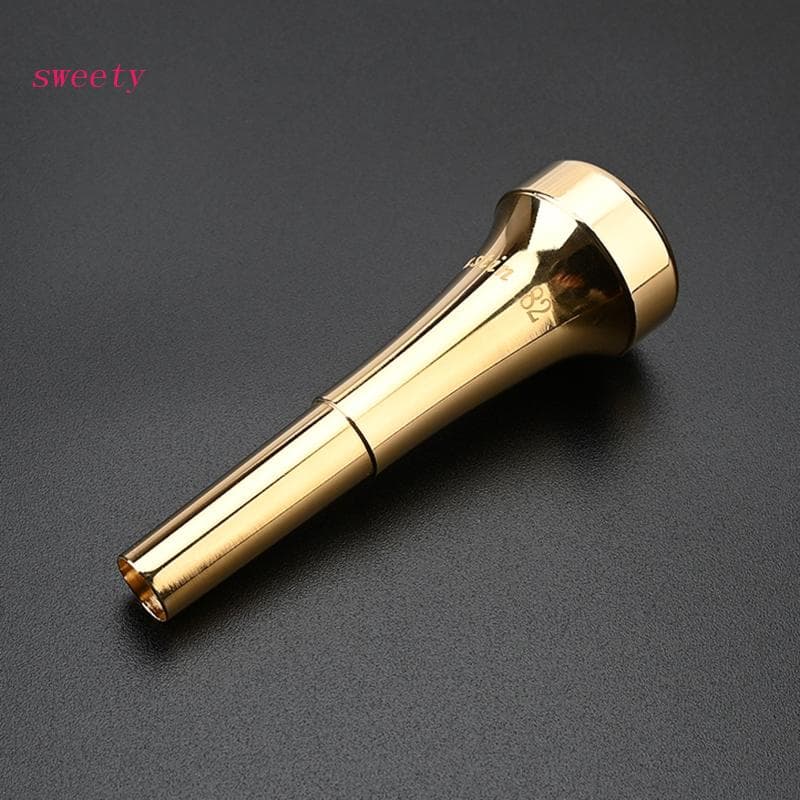 Trompete Dourado 1Pc Bocal Ouro 7C Metal Cobre Profissional
