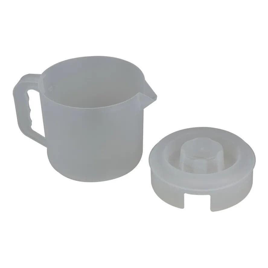 Jarra de Agua Suco 1L Transparente Tampa Vermelha Plasvale