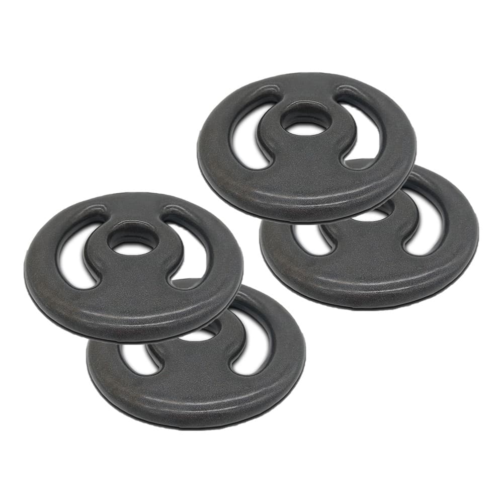 Kit 2 Pares (4 Unidades) De Anilha Revestida 1kg | Anilha Para Halter De Peso Para Musculação Treino Em Casa Peso De Academia