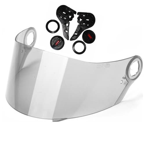 Viseira Capacete + kit reparo Ls2 FF358 FF396 Helt Strada cristal 2.2mm Polivisor 1736C + 1027