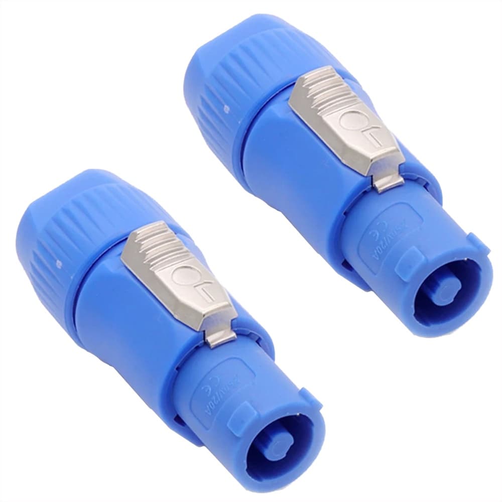 Kit 02 Conectores Speakon Powercon Linha 3 Vias Com Trava