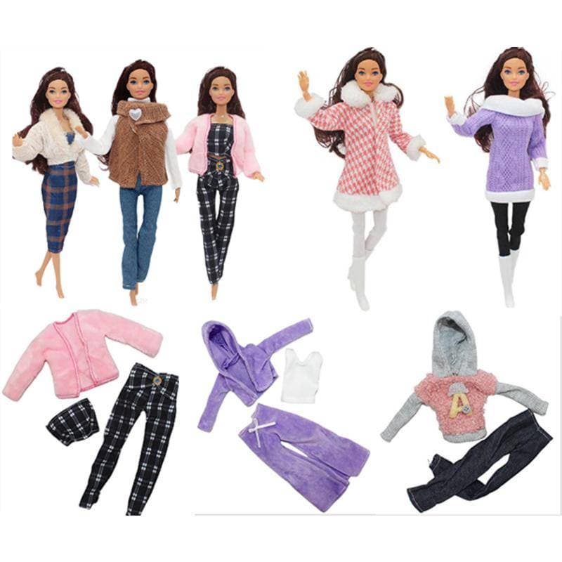 Roupas de boneca de brinquedo de 30 cm, vestido Fashion, terno superior