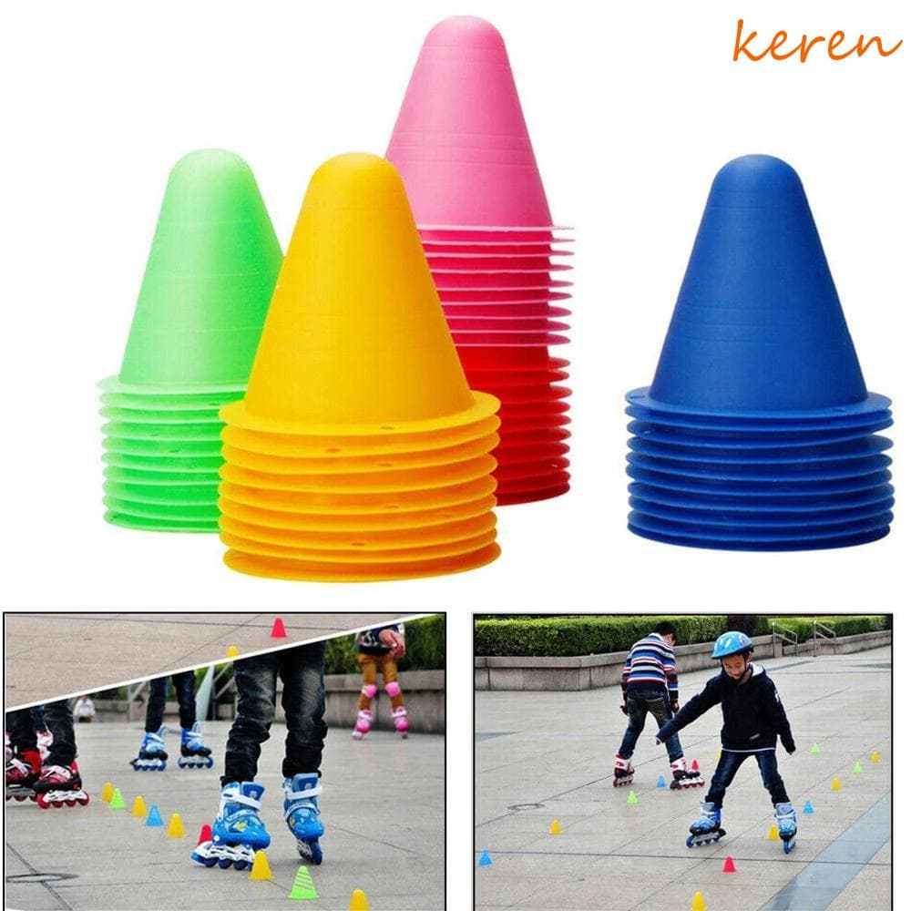 KEREN Pile Cups 20Pcs/lot Durable Windproof Skateboard Skate Training Sarking Cones