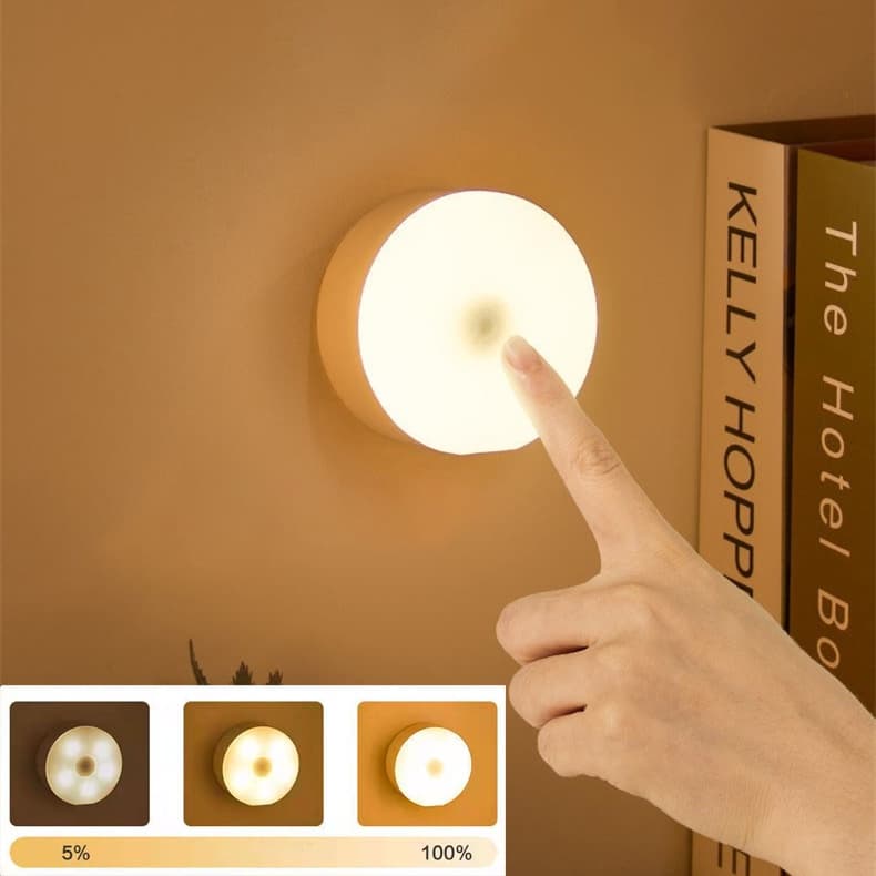 Luzes Noturnas Sem Fio De Toque USB Armário De Carregamento Luz Iluminação Decoração De Parede Home Decor