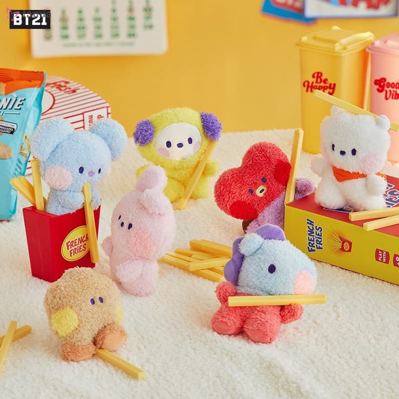 Kpop BTS BT21 baby Minini Bonecos De Pelúcia Macia E Recheados 12 Cm Porta-Chaves TATA CHIMMY COOKY