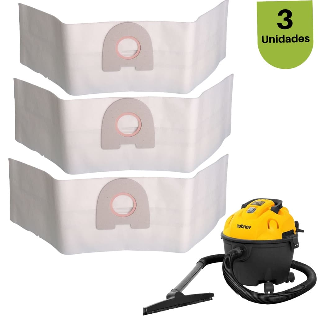 Filtro Saco de Aspirador Vonder 10 litros 3Unid Limpeza