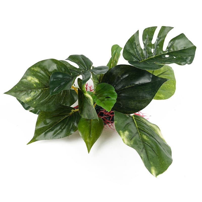 Grandes Folhas Verdes Tanque De Peixes Planta Aquática Decoração Aquário Plantas De Plástico Artificial Subaquática