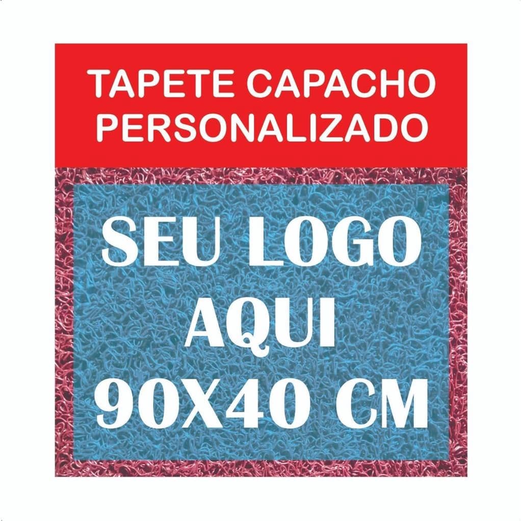 Tapete Capacho 90x40 Personalizado Empresa Loja Com Logo comercio entrada porta