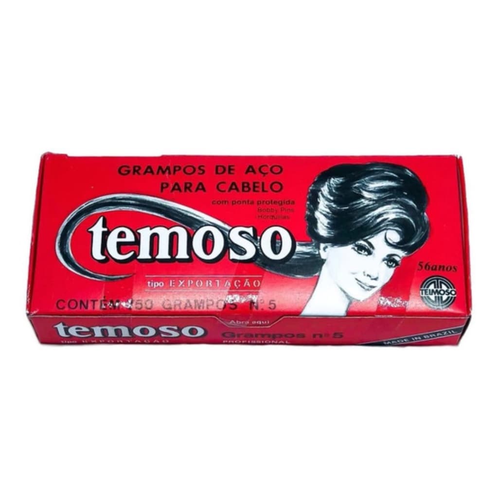 Caixa c/ 750 Grampos Pretos Para Cabelos Nº5 -Teimoso