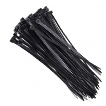 100 Abraçadeiras enforca gato tire Cinta Plástica Fita Hellermann Preta - 2,5 X 20cm 100 Peças - ref.1030