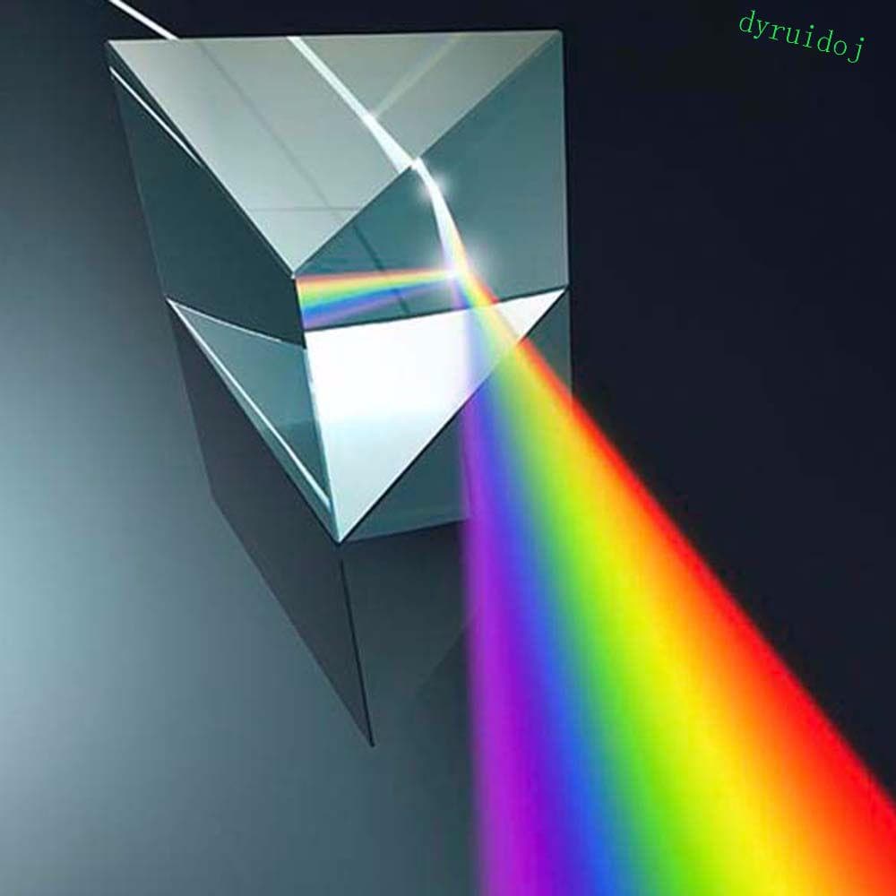 DYRUIDOJ1 Vidro Refletindo Ensino Espectro De Luz Aprendizagem Brinquedos Educativos Experimento Cristal Triangular Cor