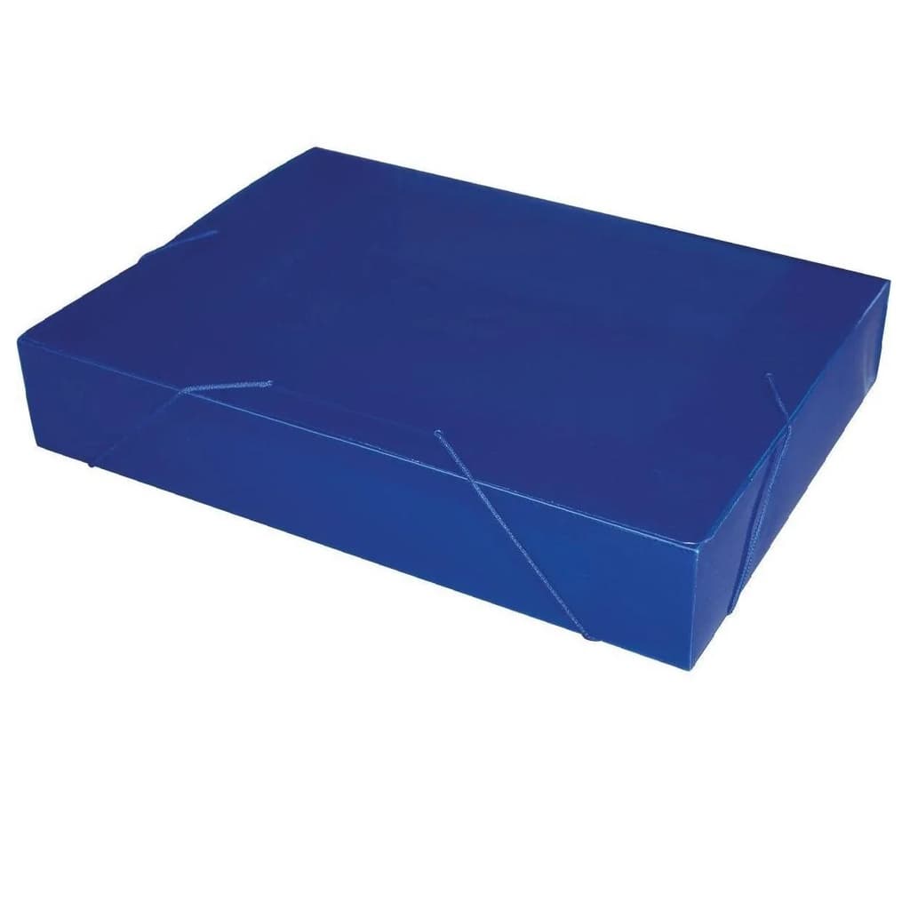 Pasta Aba Elastica Plastica Oficio 55mm Pacote Com 10