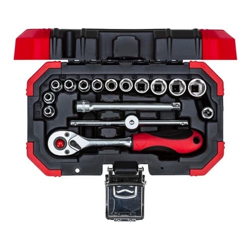 Jogo De Soquetes Sextavados Gedore Red 1/4 16 peças 4 A 13mm R49003016 Ref 3300050