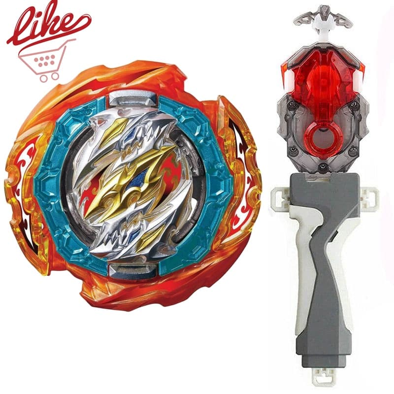 Beyblade Burst Flame B-181 01 Cyclone Ragnaruk Spinning Top with B-184 Launcher Handlebar Set Beyblade Toys for Children
