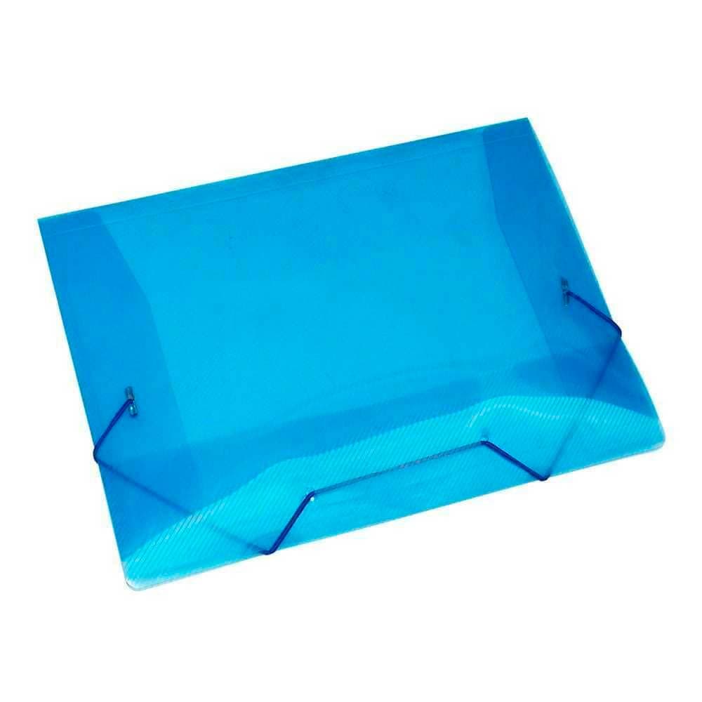 Pasta Aba Elástico Ofício Azul Acp