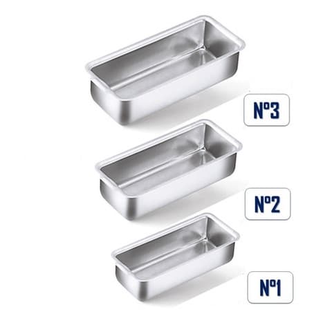 Conjunto 3 Assadeiras N°1 N°2 N°3 Formas De Pão Bolo Inglês Torta