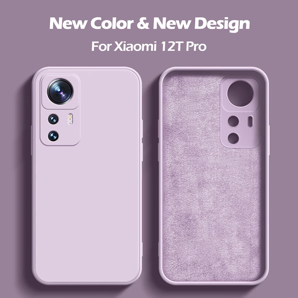 Capa Original Quadrada De Silicone Líquido Para Xiaomi Mi 12t 12 T Pro Mi12T Macia Anti-Impacto 12t
