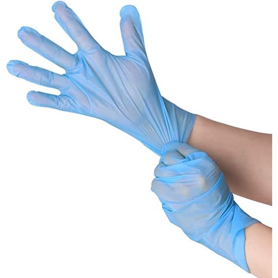 5 pares de luvas descartáveis TPE Luvas plásticas descartáveis sem látex-SMG GG