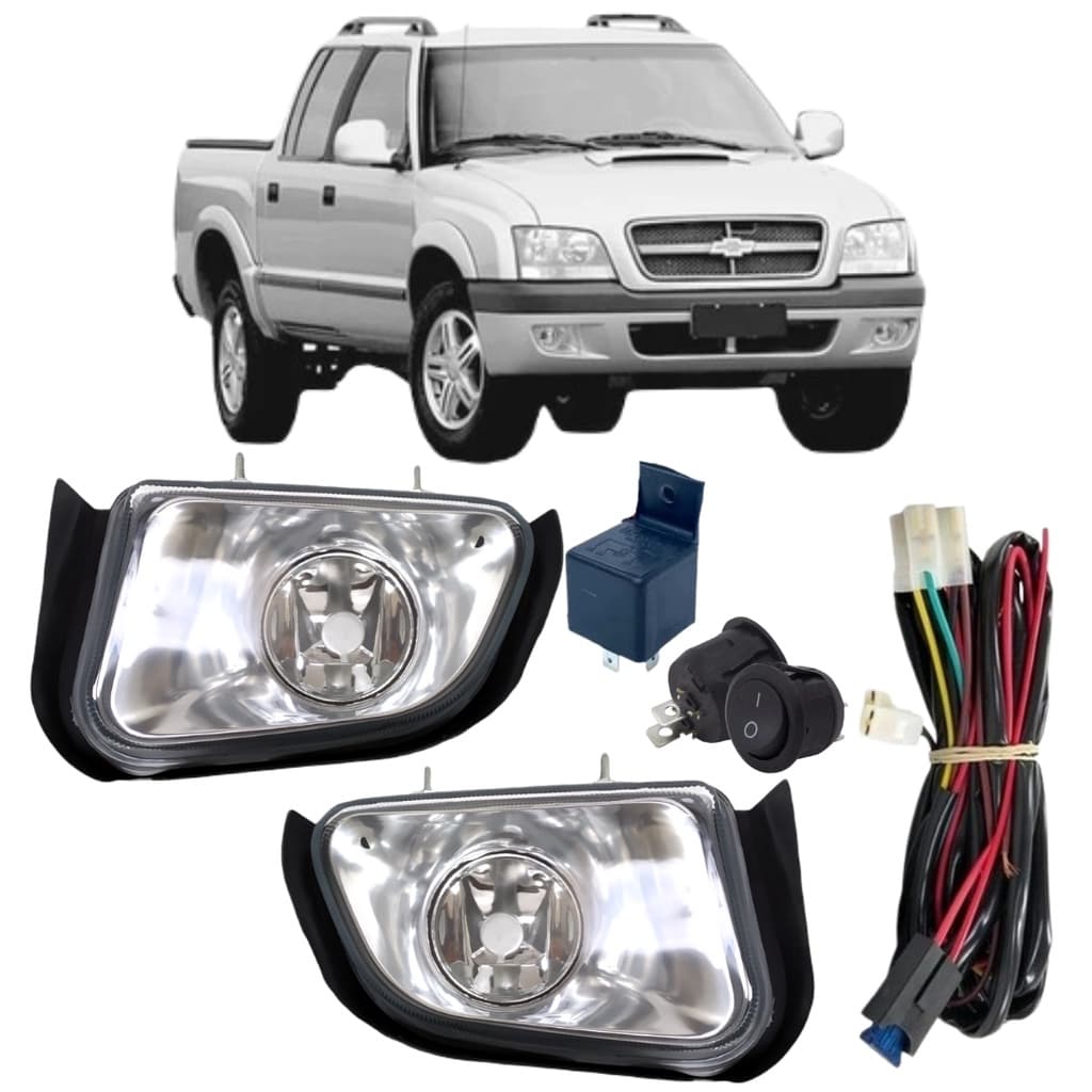KIT FAROL AUXILIAR CHEVROLET S10 2001 ate 2011