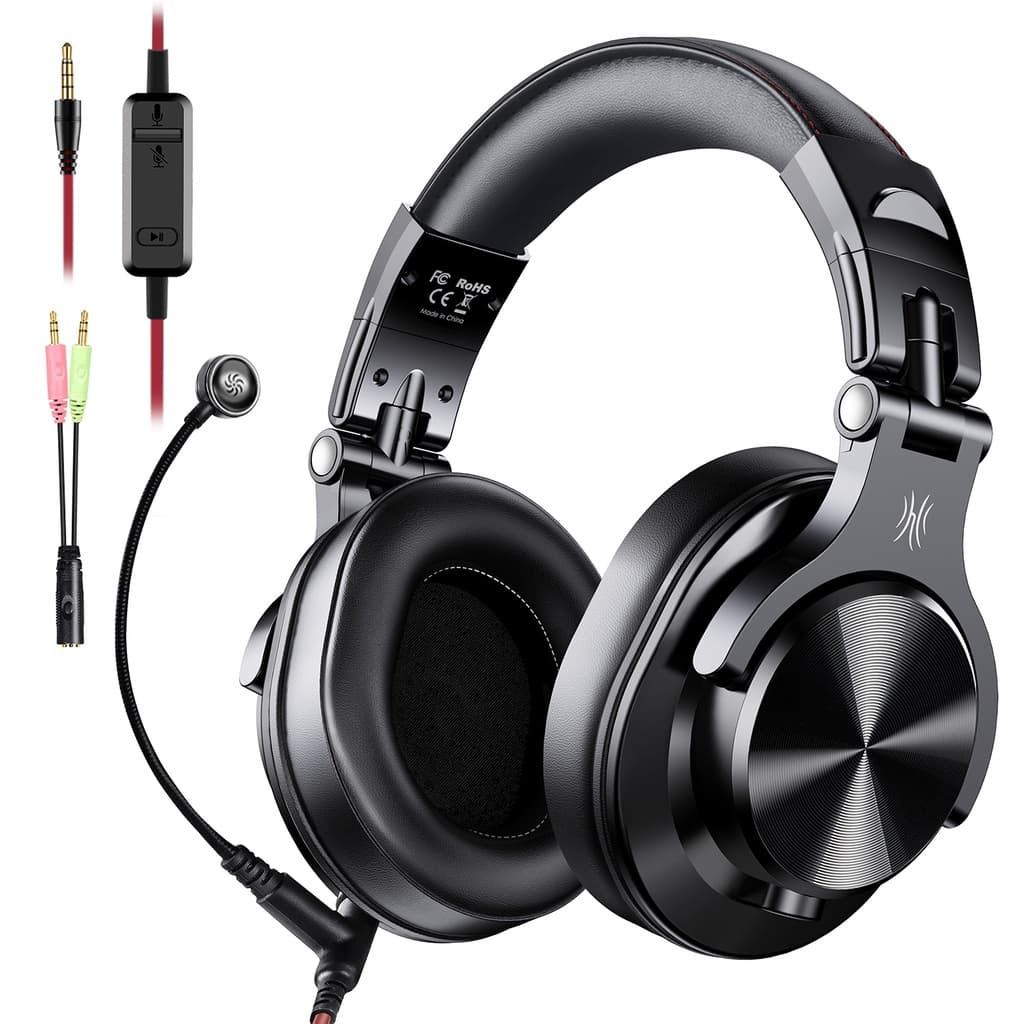 Fone de Ouvido DJ Profissional OneOdio A71 Black Drive 40mm Boom Mic Original