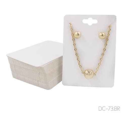 Cartela Para Conjunto 10X7,2 cm Retangular Pacote com 100 Un