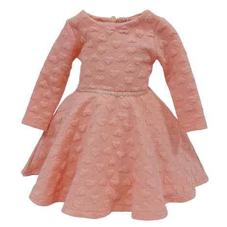 Vestido Longo Luxo Matelassê Bebê Menina Enxoval Zafielo 504