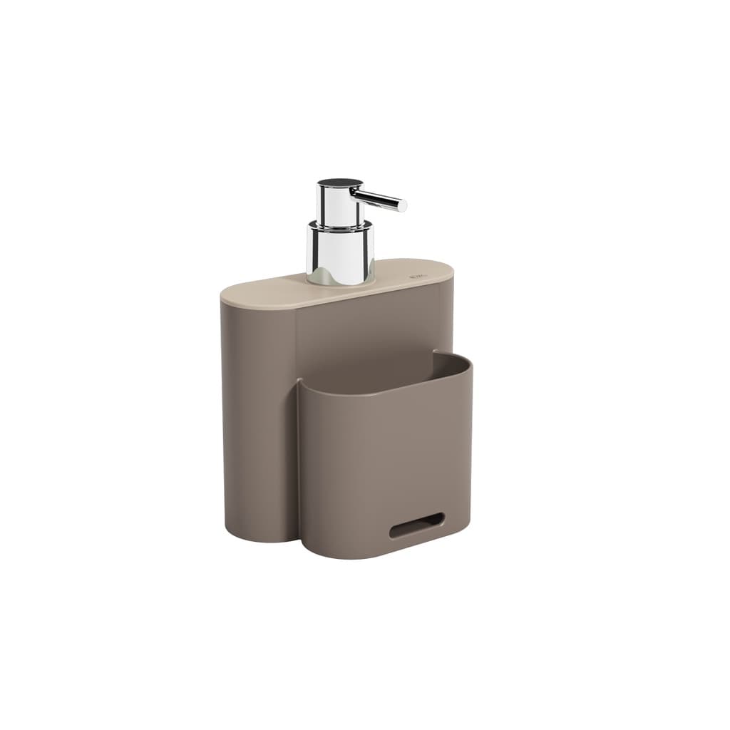 Dispenser para Detergente Coza Flat 500ml Warm Gray e Light Gray