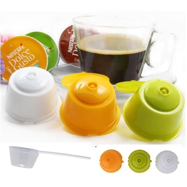 3 Capsulas Dolce Gusto Reutilizáveis Kit Colors