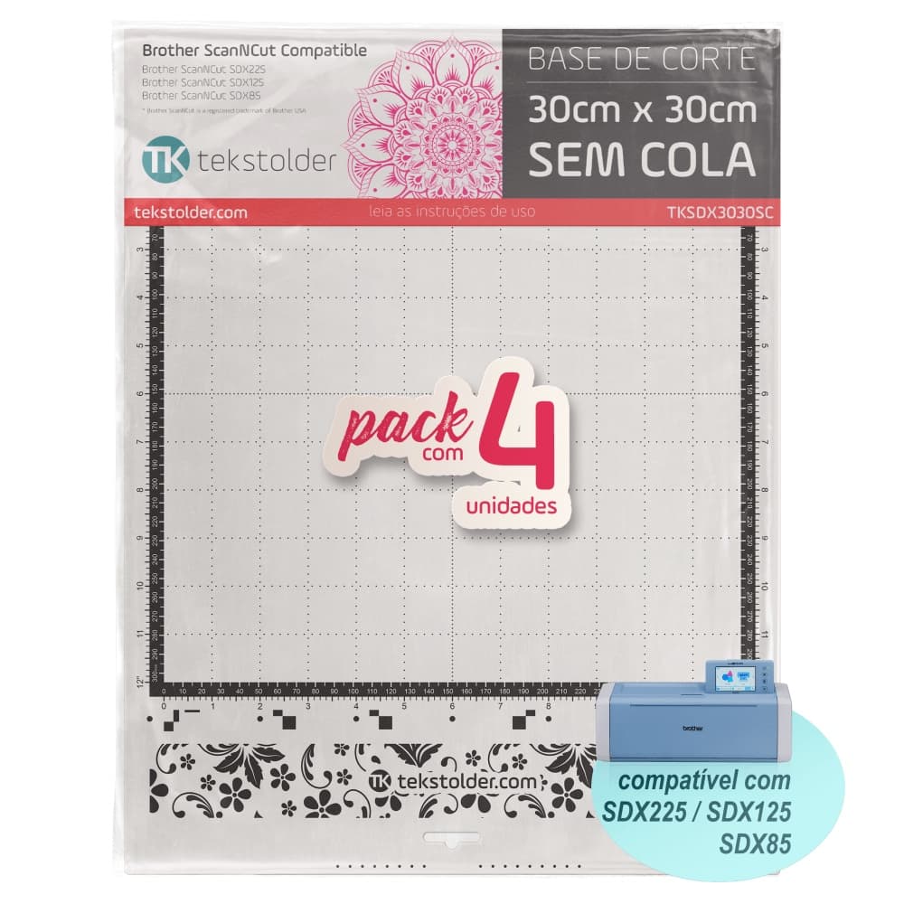 Kit com 4 Bases De Corte 30x30 Brother ScanNCut SDX (sem cola)