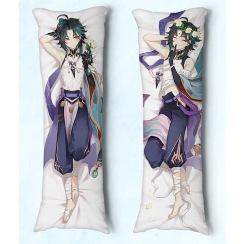 capa dakimakura Genshin Impact Xiao 12 Vários Tamanhos