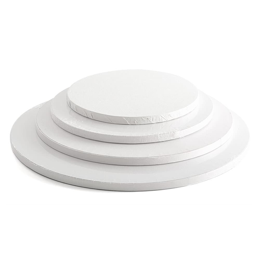 Cake Board Circular de MDF Branco 15cm Tabuleiro de Bolo