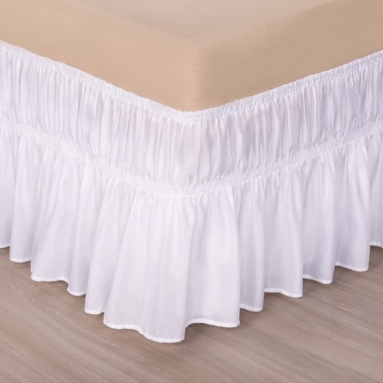 Saia Box Para Cama Box Casal 2 Elásticos Microfibra