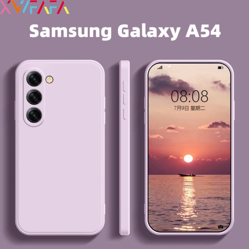 Capa De Silicone Líquido De Luxo Para Telefone Samsung Galaxy A54 A34 A14 A04e A04e A04S M13 À Prova De Choque