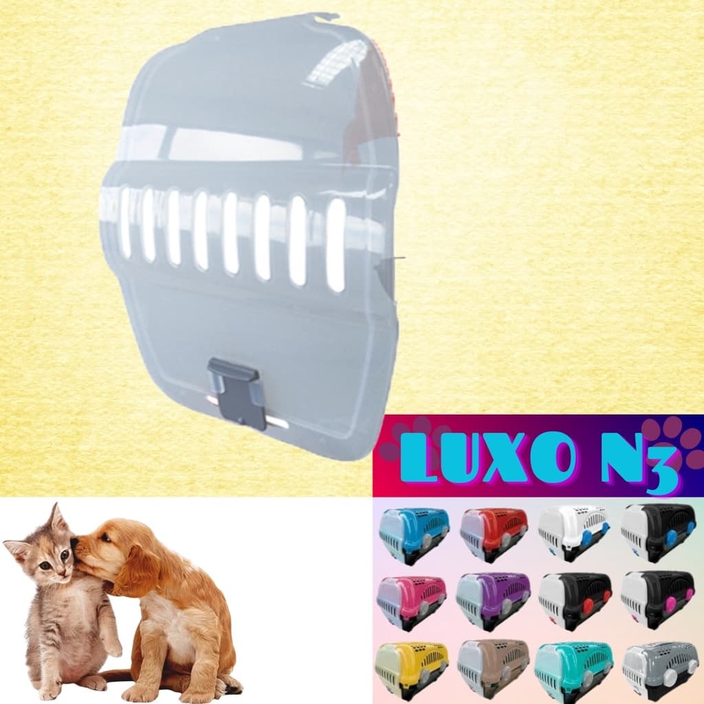 Porta Avulsa Caixa de Transporte Furacão Pet Luxo Transparente N3
