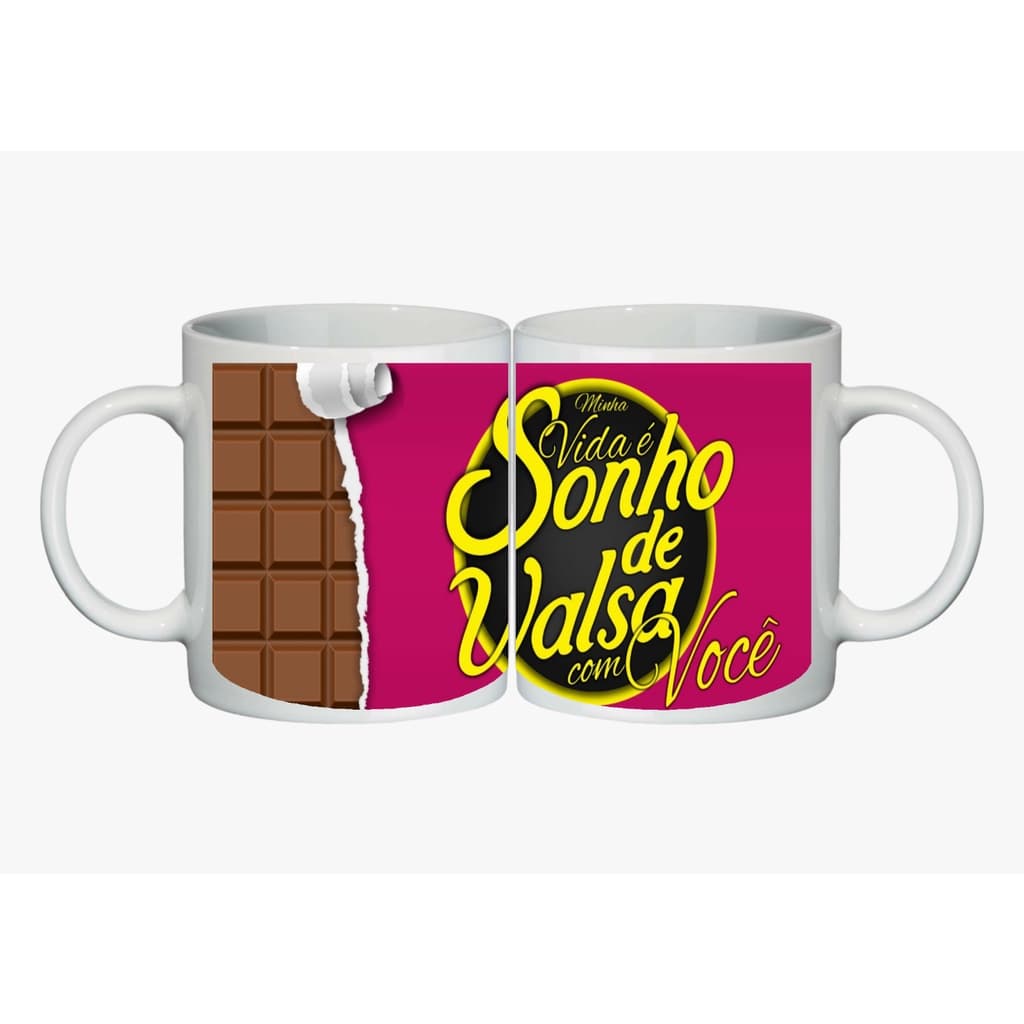 Caneca De Porcelana Personalizada Sonho de Valsa C